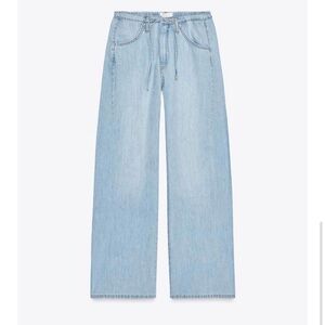 NWT Zara flowy drawstring denim pants Jean 38/6